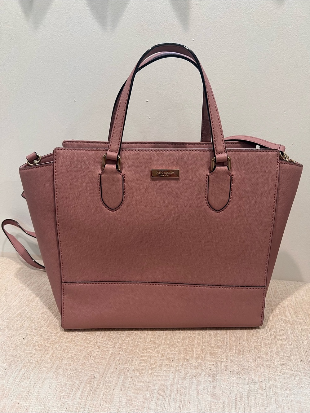 kate spade Dusty Rose Structured Tote with Shoulder Strap